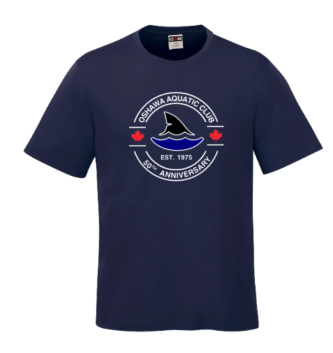 Youth Short Sleeve Performance 50th Anniversary logo